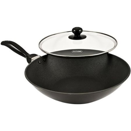 Hawkins Hawkins Q72 Futura Non-Stick Deep-Fry Pan(Kadhai) with Glass Lid and Flat Bottom - 2 Litres Q72